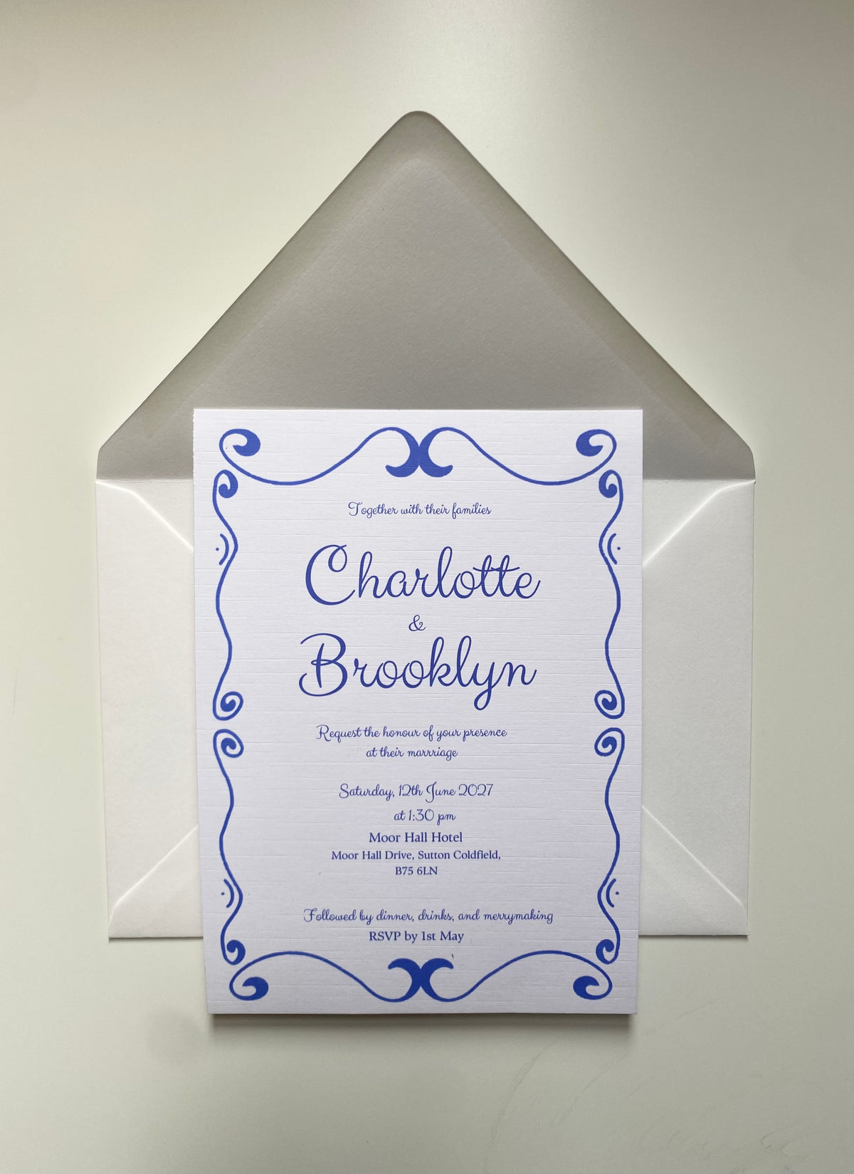 The French Kiss Suite | Wedding Invitation Canva Template