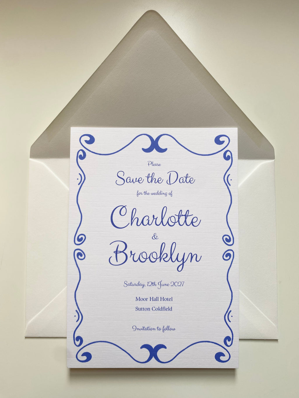 The French Kiss Suite | Save the Date Canva Template