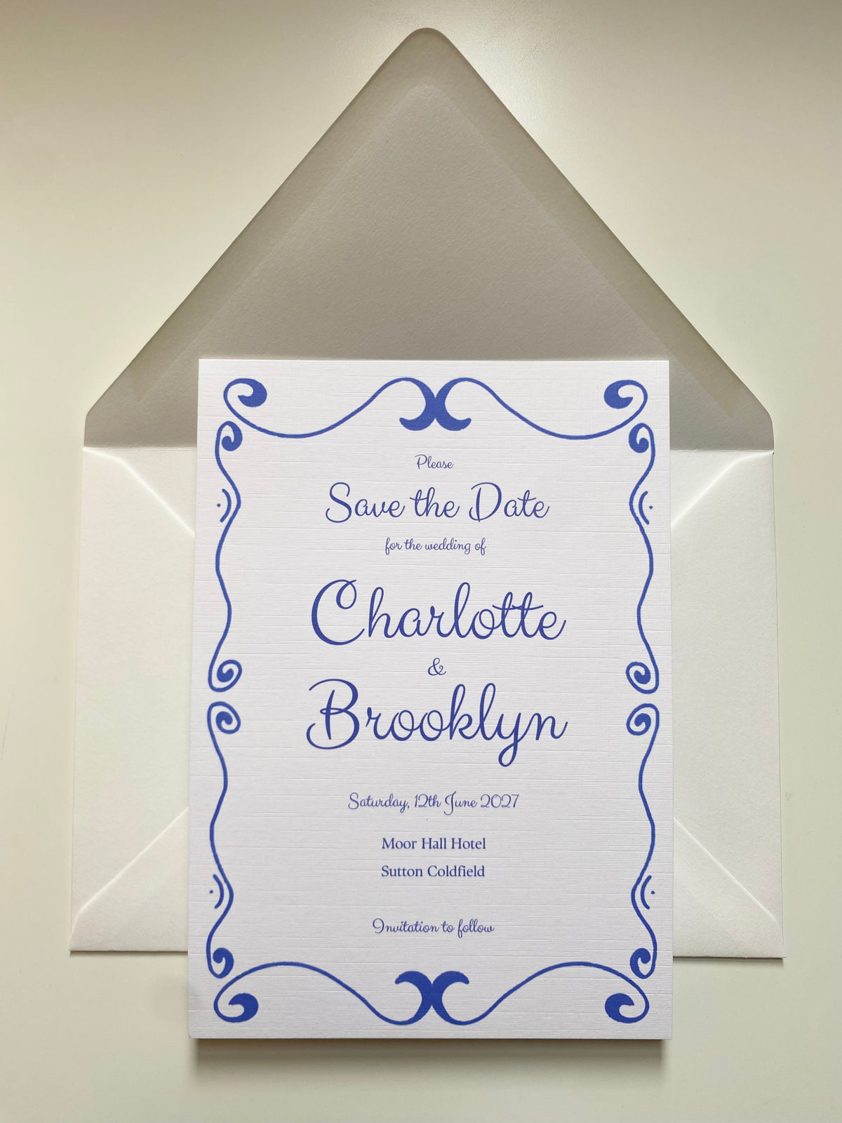The French Kiss Suite | Save the Date Canva Template