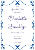 The French Kiss Suite | Save the Date Canva Template